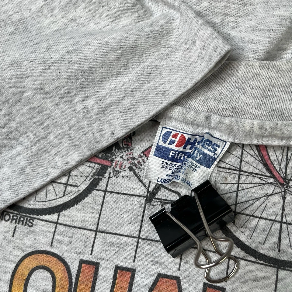 Vtg Cannondale Bicycle Biking T-shirt Mens L Single Stitch Tee Heather Gray - Image 3 of 4