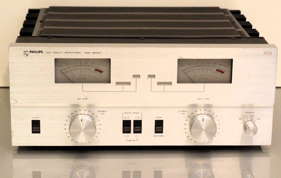 Philips Laboratories AH-578 Power Amplifier  (USA 1979) DEFEKT ! - Bild 2 von 4