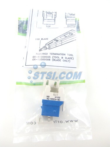 Ortronics OR-KS6A-36 TechChoice 6 Cat6 Keystone Jack, Blue ~STSI - Picture 2 of 2