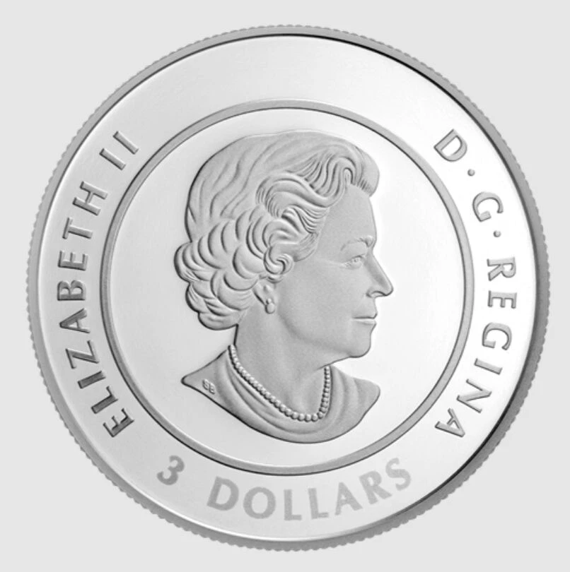 2017 $3 Canadian Celebration of Love with Crystal 1/4 oz Silver Coin OGP - Image 2 of 4