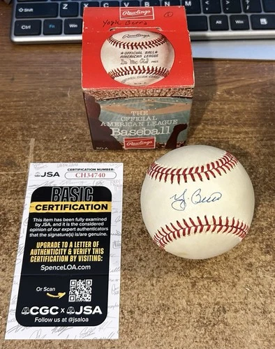 YOGI BERRA Signed Baseball NEW YORK YANKEES Official AL Ball JSA AUTHENTIC