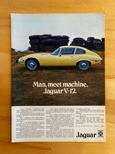 1973 Print Ad Jaguar E-Type 2+2 V-12