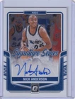 2024-25 Panini Donruss Optic Signature Series Nick Anderson Auto #SS-AND Magic