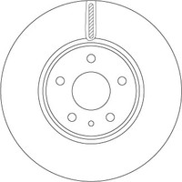 2Er-Set 2Er Set Bremsscheibe TRW DF6811 Ford 2017128 Ford 5202199