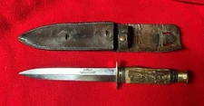 Southern & Richardson Sheffield, England WWII British Dagger, RARE Antler Handle