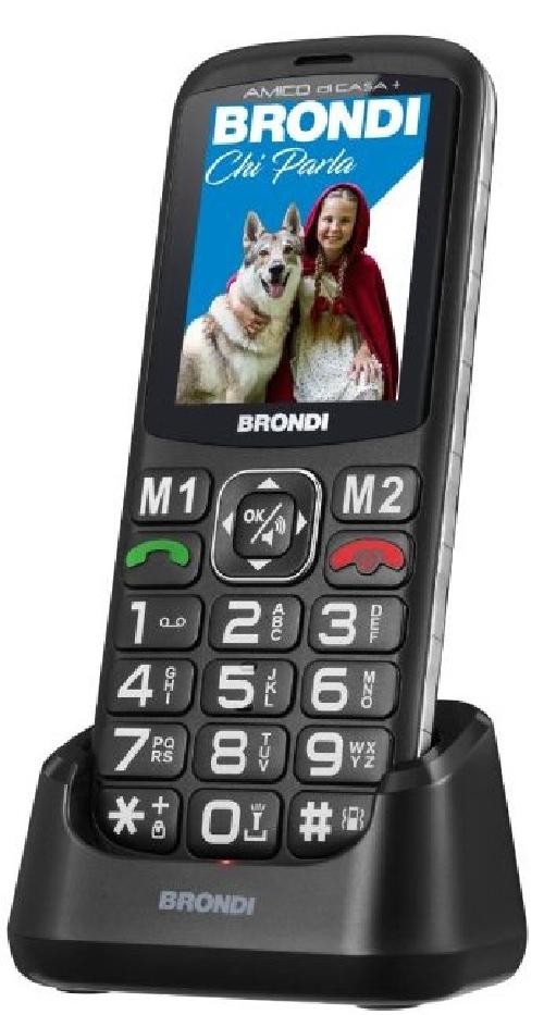 Brondi Amico di Casa+ Nero Dual Sim - (Garanzia Italia - No Brand)