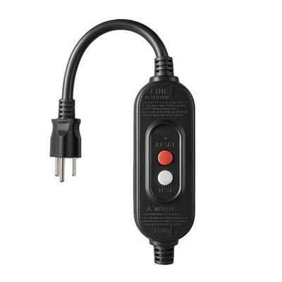 #ad Kaper GFCI Inline Plug Replacement Assembly 3 Prong Auto MonitorAuto Black $28.88