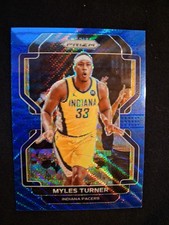 2021-22 PRIZM NBA - Myles Turner - BLUE WAVE - Indiana Pacers