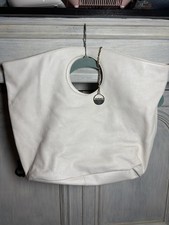 DKNY White Leather Hobo Bag Classic Everyday