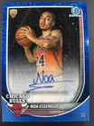 2025-26 Bowman Chrome Noa Essengue #BCA-NE Blue X-Fractor RC /150 RC Bulls Auto