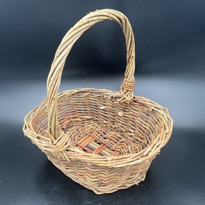 Handgewebter kleiner Weidenkorb - ca. 29 cm hoch