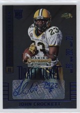 2015 Contenders Draft Picks College Ticket Blue Foil John Crockett Auto 0ty6