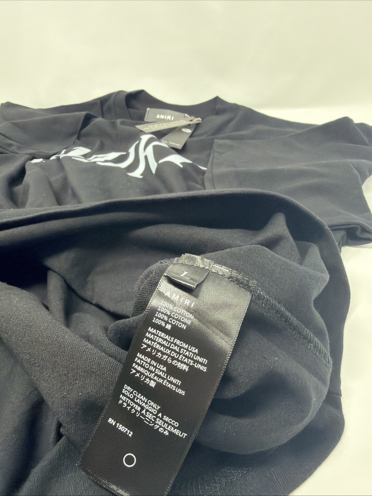 AMIRI, BOSS, Versace Men's Designer Graphic T-Shirts Cotton Jersey Size L thumbnail 3