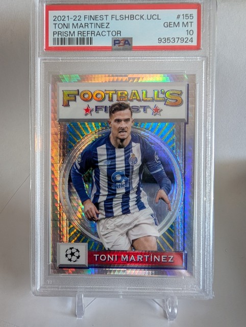 2021-22 Topps Finest Flashbacks UCL Toni Martinez #155 Prism Refractor /35 Pop 2