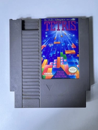 NES Tetris (Nintendo Entertainment System, 1985)Authentic Cleaned Tested Working