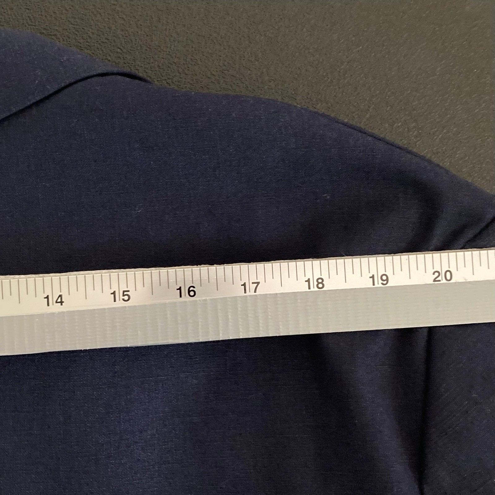 ASOS Design Navy Jacket Men 44R Unstructured Blazer Casual Lightweight Classic