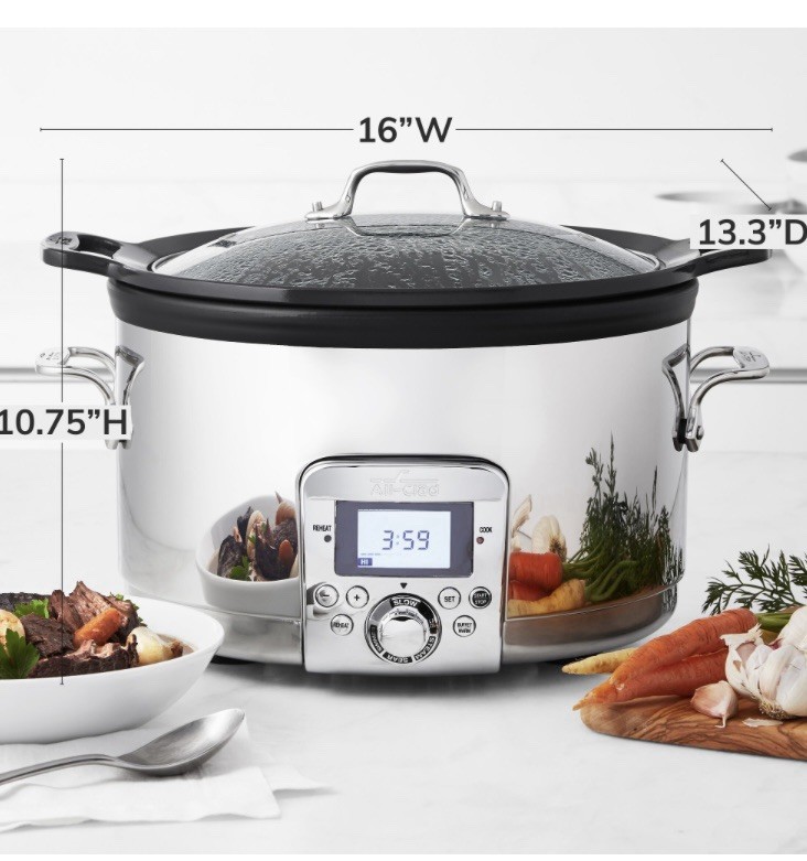 All-Clad Gourmet Plus Stainless Steel Slow Cooker Digital Ti