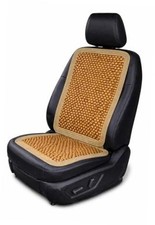 Natural Wood Beaded Comfort Seat Cushion Cover   Wooden Beaded Car Seat