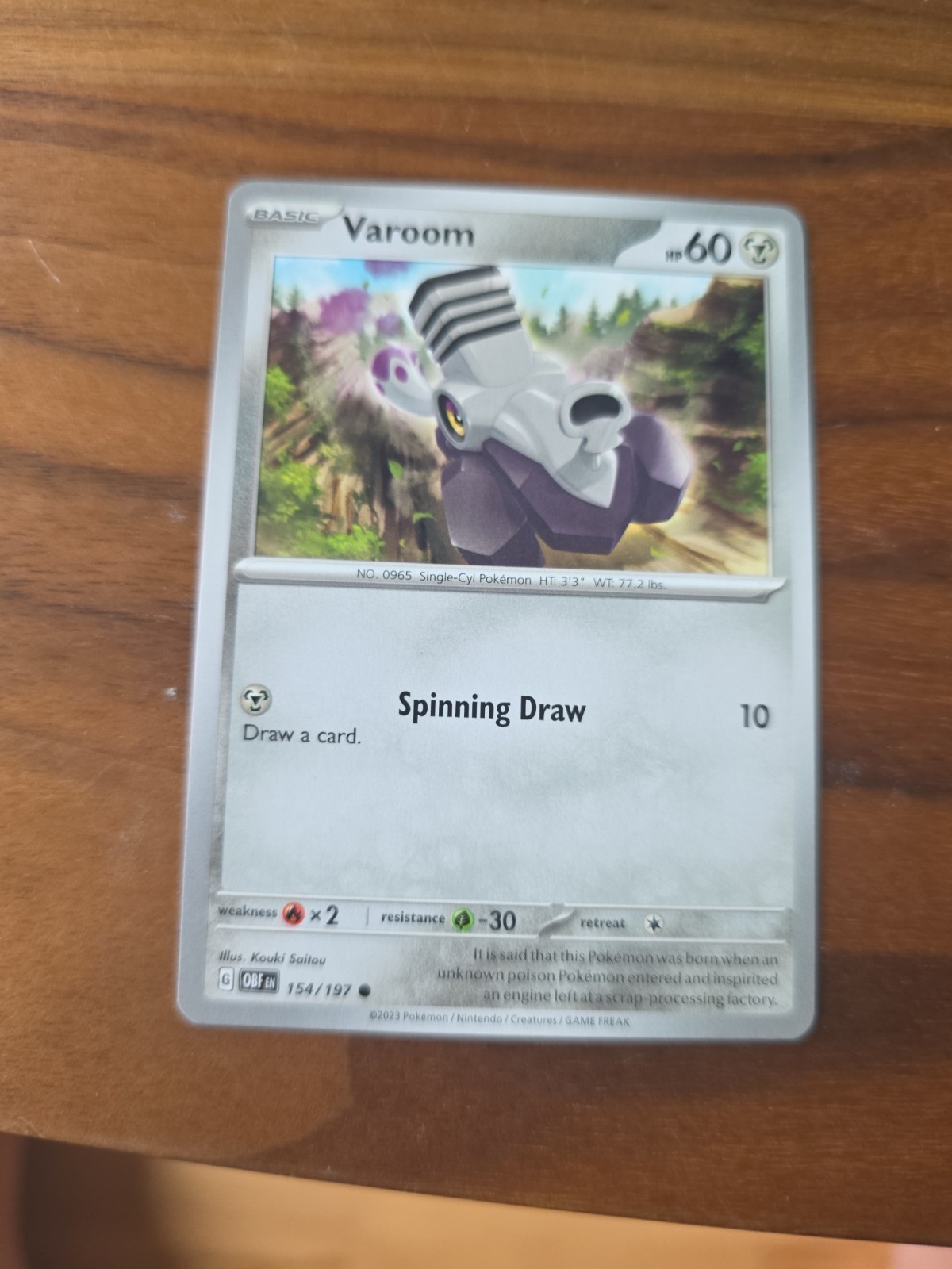 Pokemon Obsidian Flames Varoom 154/197 C
