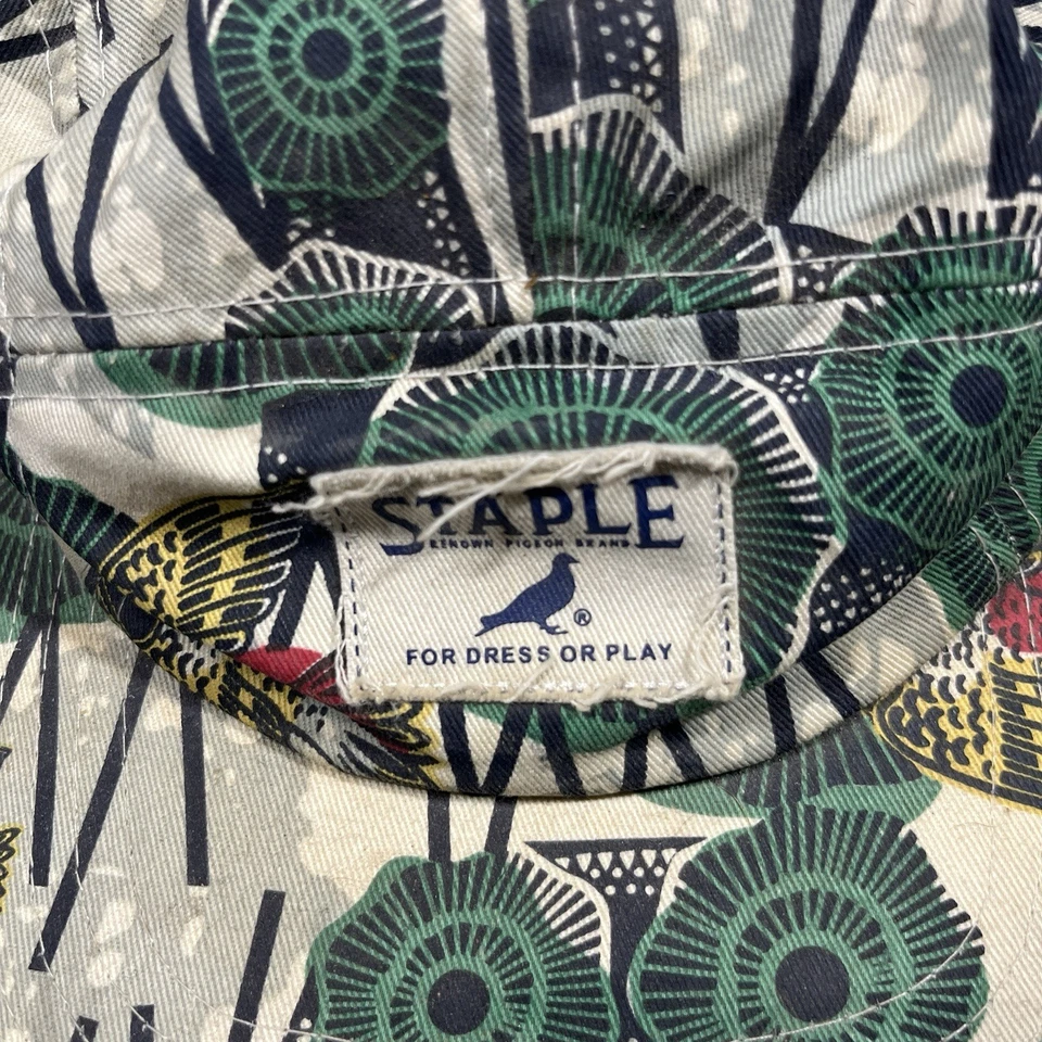 Gorra de 5 paneles Staple Pigeon para hombre con tirantes floral abstracto al aire libre ciclismo pájaro Foto 2 de 4