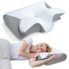 Memory Foam Cervical Pillow 2in1 Ergonomic Contour Orthopedic HOMCA Neck Pain