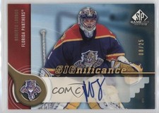 2005-06 SP Game Used Edition SIGnificance Gold 8/25 Roberto Luongo Auto HOF 0i6