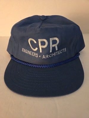 Snapback and Embroidered Blue CPR Engineers Architects Baseball Cap