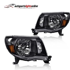 Black Amber Corner Headlights For 2005 2006 2007 2008 2009-2011 Toyota Tacoma Black Amber Corner Headlights For 2005 2006 2007 2008 2009-2011 Toyota Tacoma