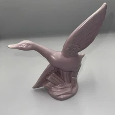 Vintage Royal Haeger Mauve Pink  Flying Goose Duck Pottery Figurine USA Art Deco