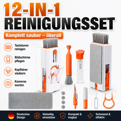 12 in 1 Tastatur Reiniger Set, Elektronik Reinigung für Laptop PC Handy Kopfhöre