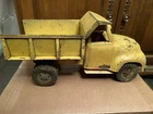 Vintage 1950’s Pressed Steel Tonka Toys Yellow Dump Truck