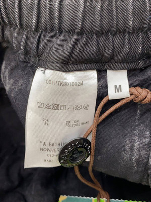 A BATHING APE Bottoms/M/Cotton/BLK/Plain/0ZXPTM152012N | eBay