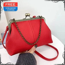 Womens Soft Leather Shoulder Bag Fashion Crossbody Chain Luxury Handbag Purse