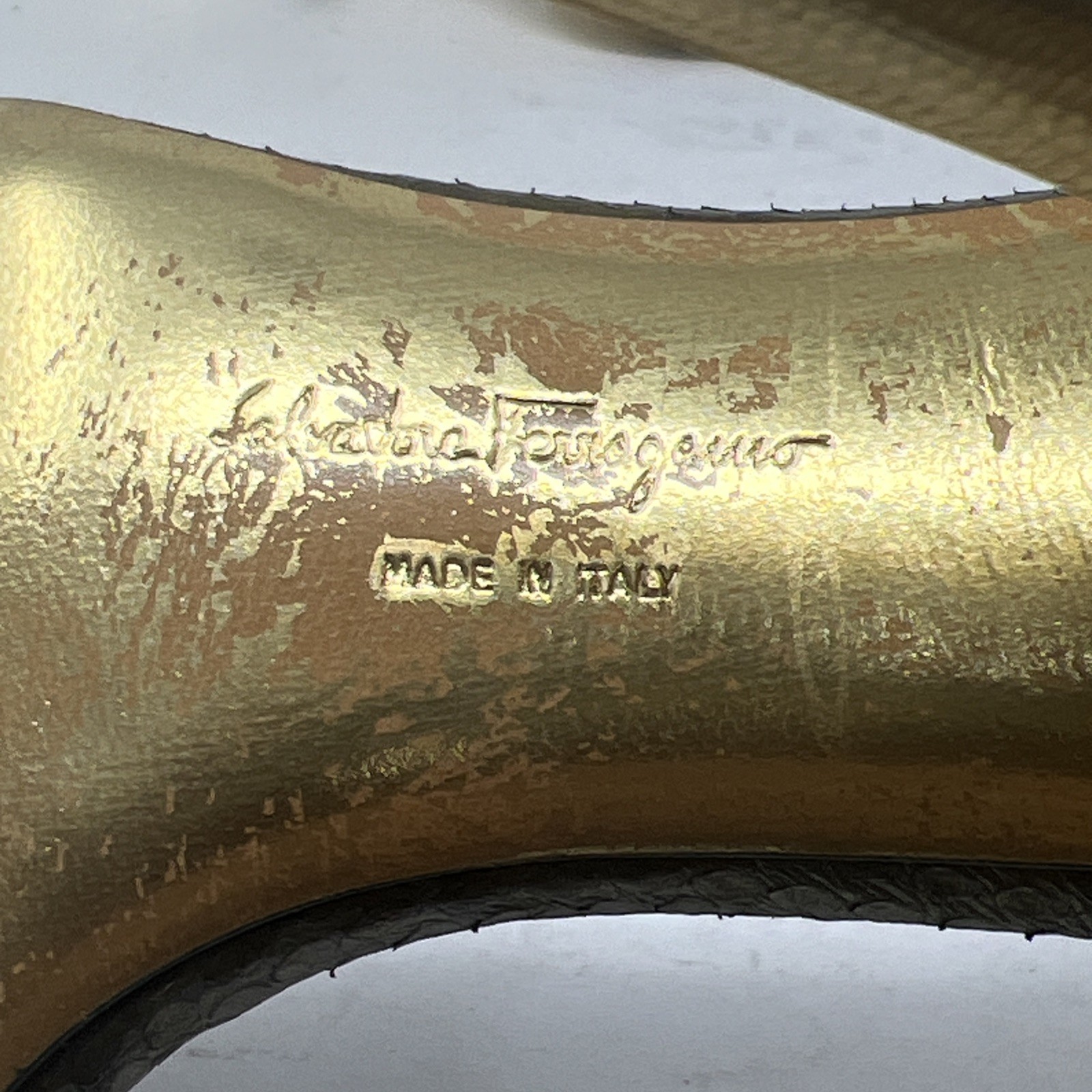 Salvatore Ferragamo Python Ankle Strap Sandals Si… - image 7