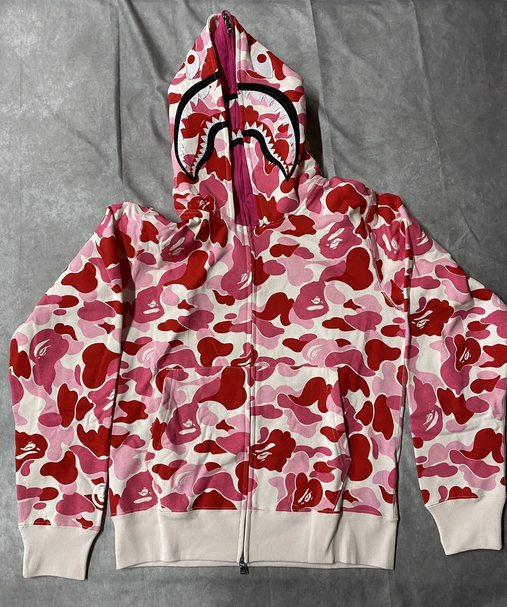 Pink abc store bape hoodie