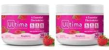 2 PACK  Ultima Replenisher Hydration Electrolyte  Rasberry 30 servings EXP 02/26