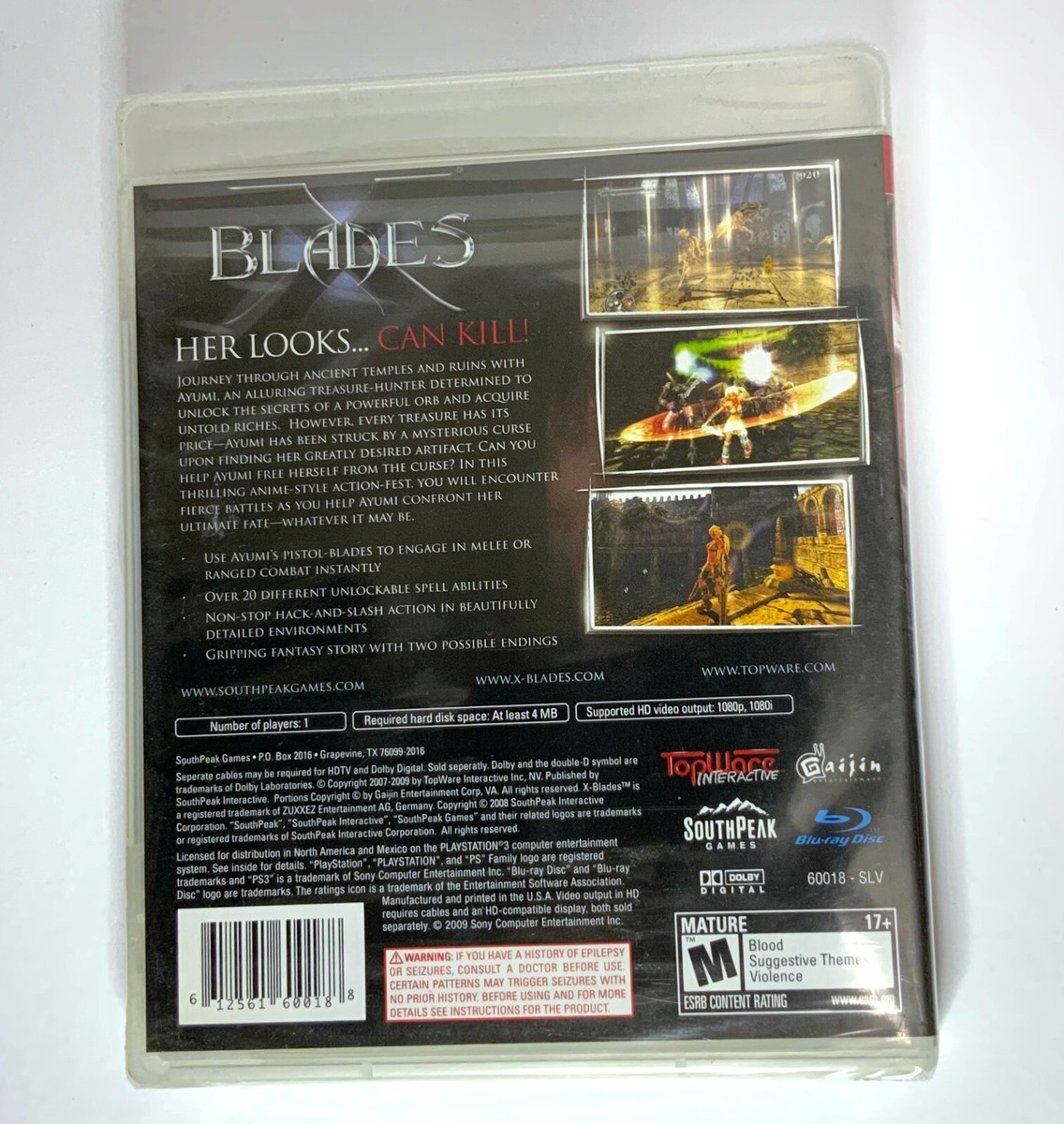 RARE X-Blades Ps3 - US version Region Free, Brand New, Sealed | eBay