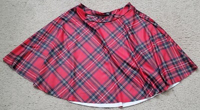 Blackmilk Red Tartan Skirt Small