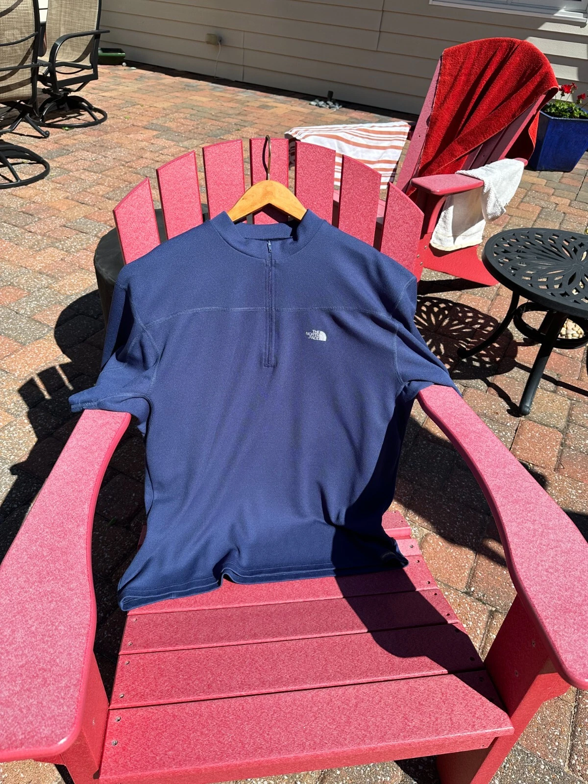 The North Face Vaporwick Short Sleeve Shirt Men's X-Large Prussian Blue