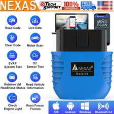 NEXAS Motorcycles Bluetooth OBD2 Scanner Android IOS Check Engine Coade Reader