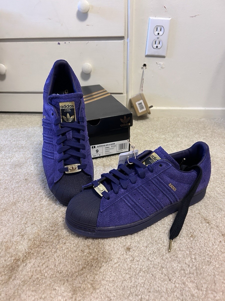 adidas Superstar ADV x Kader Sylla Dark Purple 2022 Size 9 adidas Superstar ADV x Kader Sylla Dark Purple 2022 Size 9