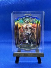 2020 Select Football - LAMAR JACKSON - Premier Level Blue Die Cut 