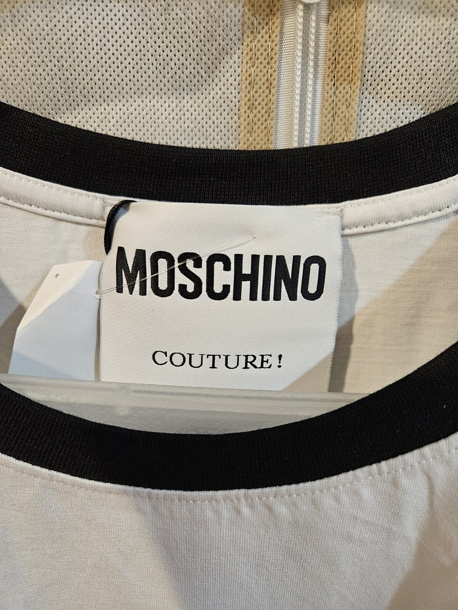 MOSCHINO White Double Smiley T-Shirt | eBay