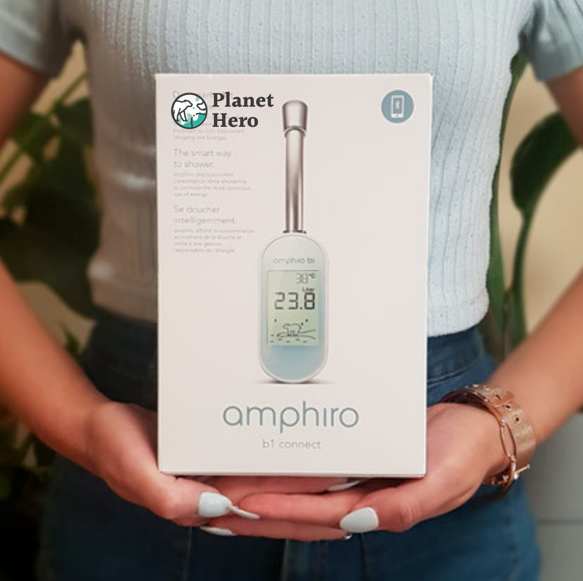 Amphiro B1 Connect - Smart Shower Water &Amp; Energy Meter/Water Saving Device