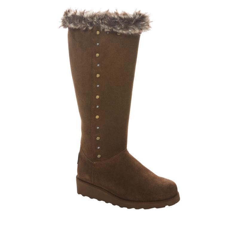 Bearpaw Women's Treasure Mid-Top Suede Over-The-Knee Boot - Faux Fur & Sheepskin Footbed - View #7