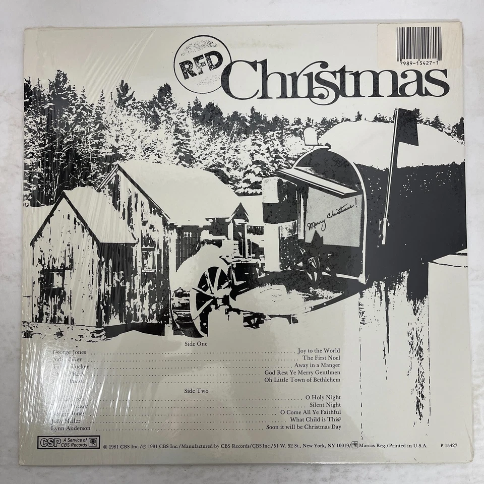RFD Christmas Vinyl, LP, Compilation 1981 CBS– P 15427 George Jones Tanya Tucker - Image 2 of 3