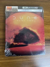 NEW Dune: Part Two Steelbook 4K Ultra HD + Blu-ray + Digital Copy Ships Asap!