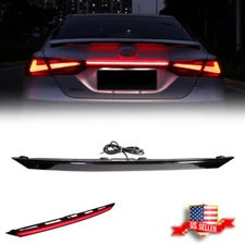 For 2018-20 Toyota Camry 3D Optic Rear Smoked Lens LED Tail Light Trunk Fog Lamp