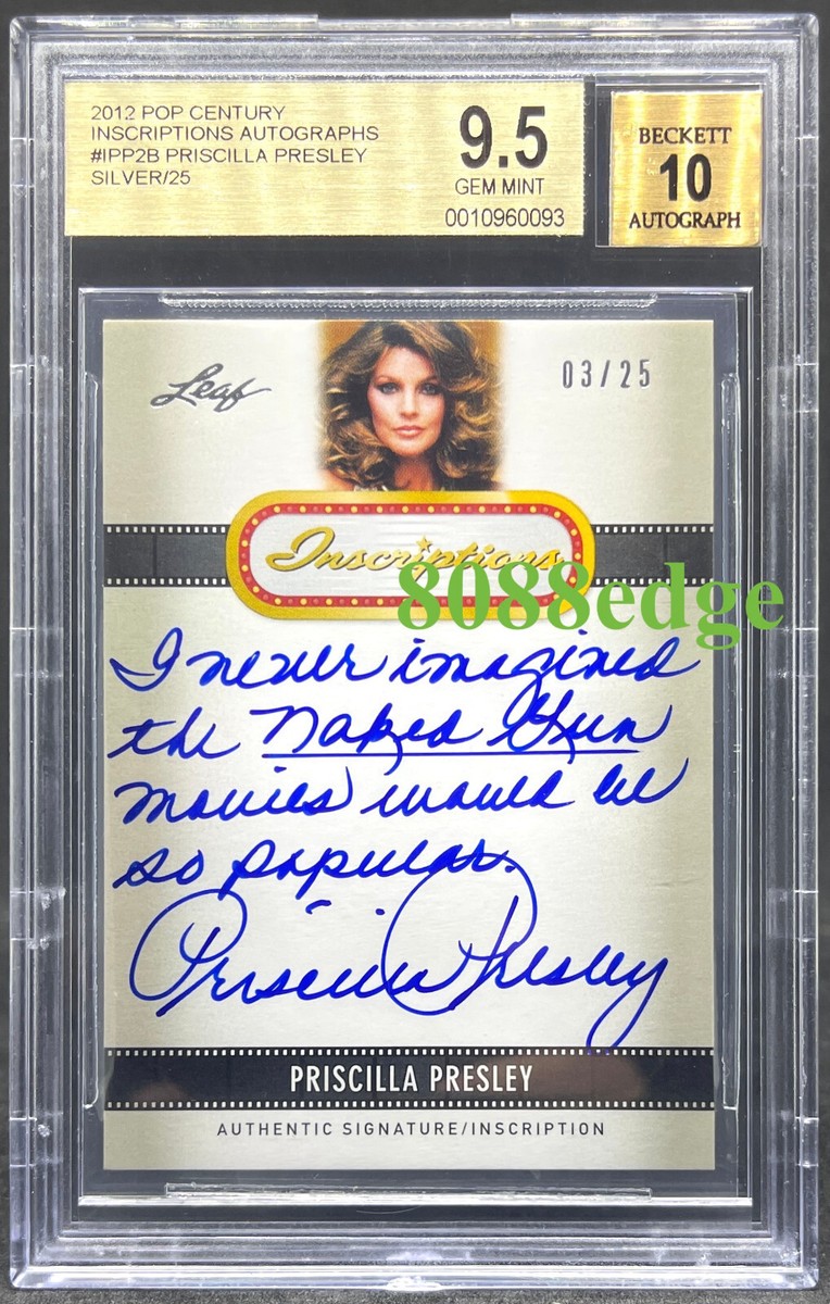 Priscilla Chan サイン入りポスター 2012 POP CENTURY INSCRIPTION AUTO: PRISCILLA PRESLEY #3/25