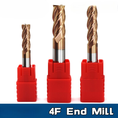 LOT Carbide End Mill Endmill 4Flute Milling Cutter Alloy Coating Tungsten Steel